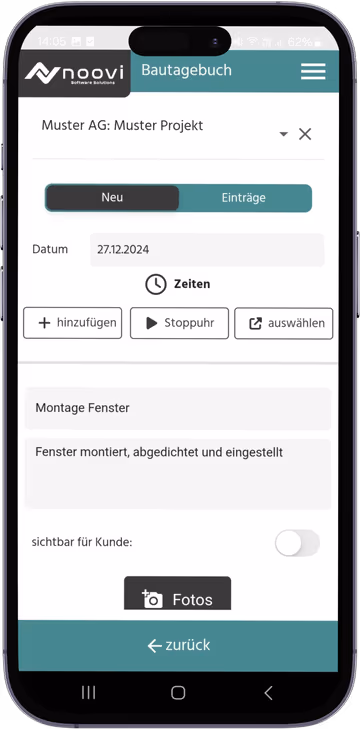 Bautagebücher