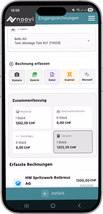Ein-/Ausgangsrechnungen