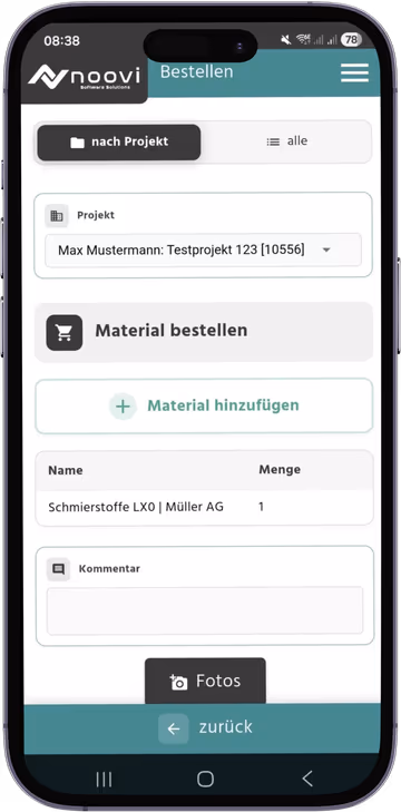Materialbestellungen