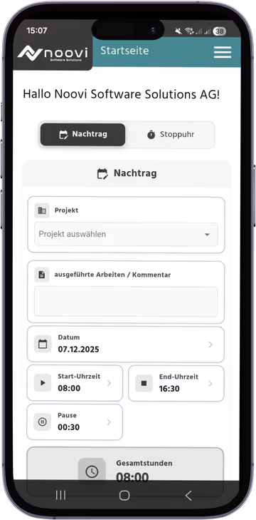 Zeiterfassungen